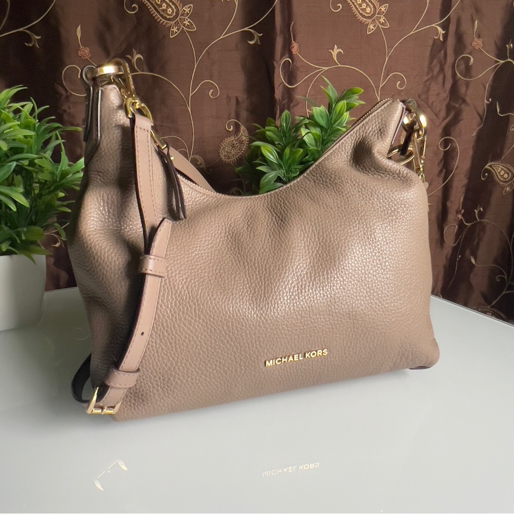 Michael Kors Taupe Leather Purse